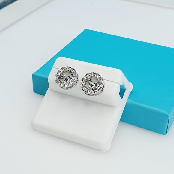 "925 Sterling Silver CZ Beautiful Earrings for Women, 1USPAR4192 - Picture 10 of 11